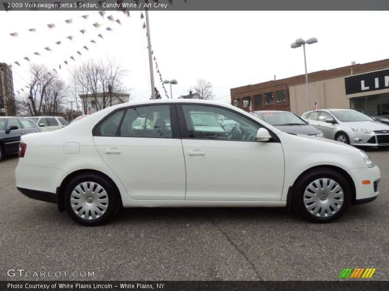 Candy White / Art Grey 2009 Volkswagen Jetta S Sedan