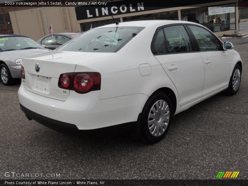Candy White / Art Grey 2009 Volkswagen Jetta S Sedan