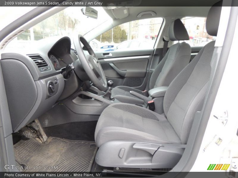 Candy White / Art Grey 2009 Volkswagen Jetta S Sedan