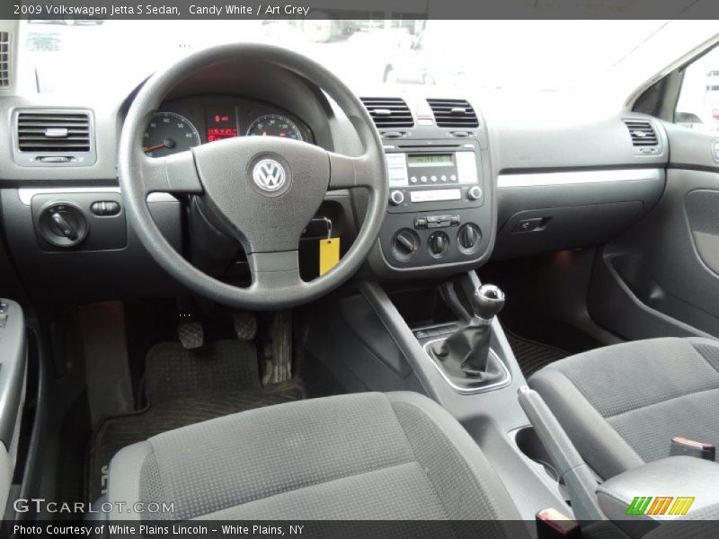 Candy White / Art Grey 2009 Volkswagen Jetta S Sedan