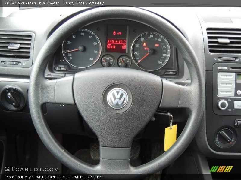 Candy White / Art Grey 2009 Volkswagen Jetta S Sedan