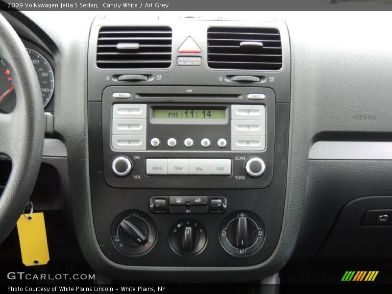 Candy White / Art Grey 2009 Volkswagen Jetta S Sedan