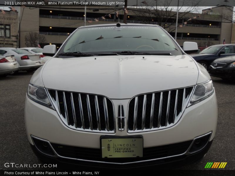 White Platinum Tri-Coat / Medium Light Stone 2011 Lincoln MKX AWD