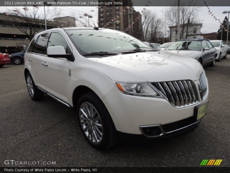White Platinum Tri-Coat / Medium Light Stone 2011 Lincoln MKX AWD