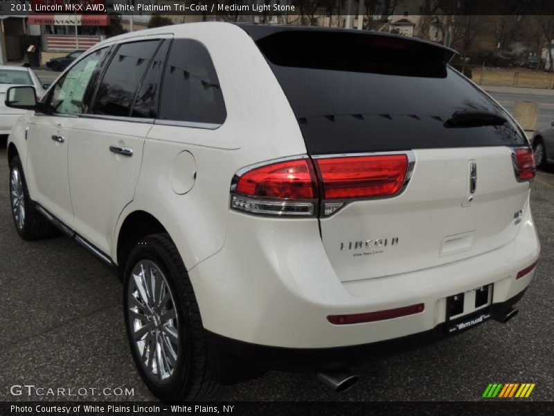 White Platinum Tri-Coat / Medium Light Stone 2011 Lincoln MKX AWD