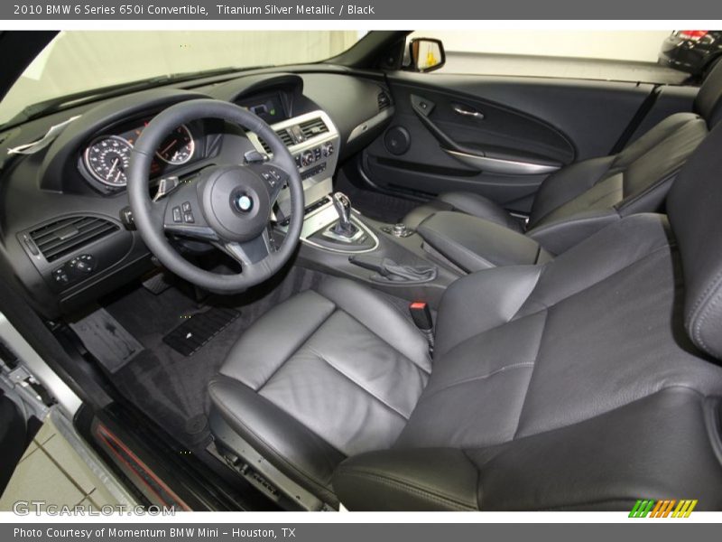 Black Interior - 2010 6 Series 650i Convertible 