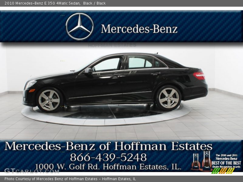 Black / Black 2010 Mercedes-Benz E 350 4Matic Sedan