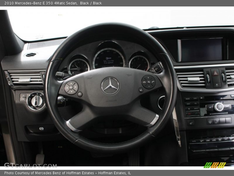 Black / Black 2010 Mercedes-Benz E 350 4Matic Sedan