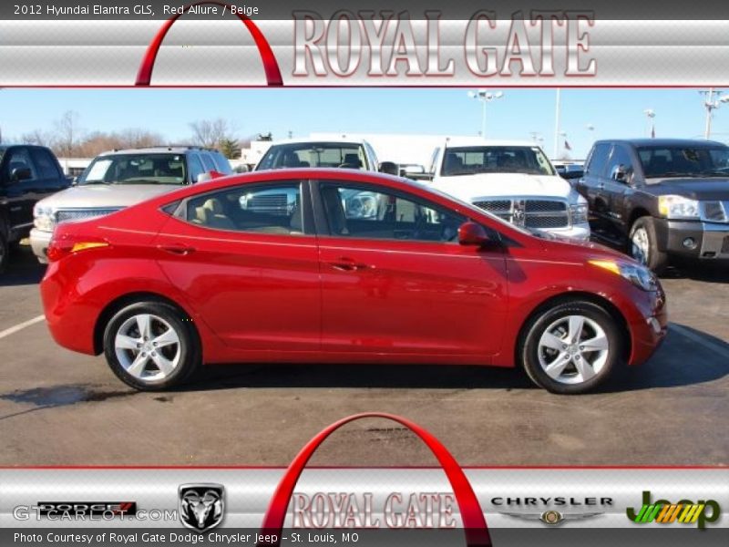 Red Allure / Beige 2012 Hyundai Elantra GLS