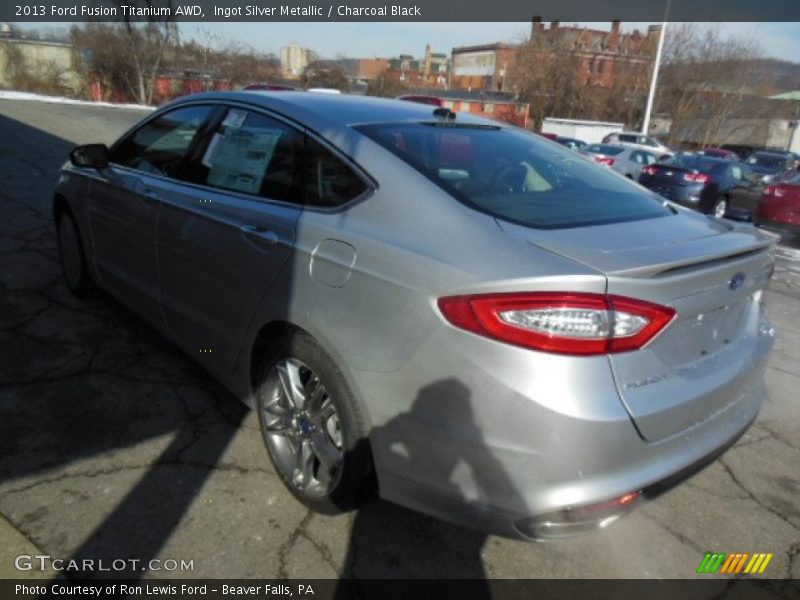 Ingot Silver Metallic / Charcoal Black 2013 Ford Fusion Titanium AWD