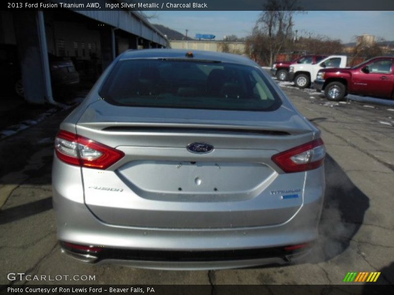 Ingot Silver Metallic / Charcoal Black 2013 Ford Fusion Titanium AWD