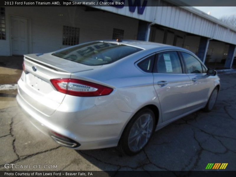 Ingot Silver Metallic / Charcoal Black 2013 Ford Fusion Titanium AWD