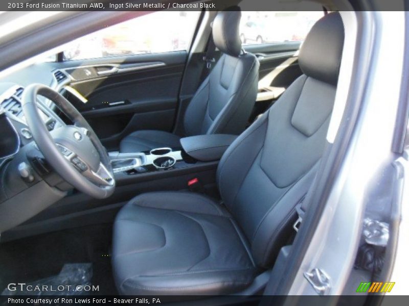 Ingot Silver Metallic / Charcoal Black 2013 Ford Fusion Titanium AWD