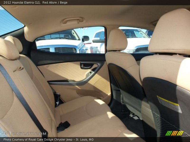 Red Allure / Beige 2012 Hyundai Elantra GLS