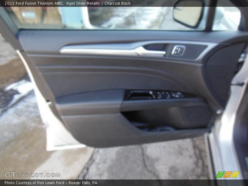 Ingot Silver Metallic / Charcoal Black 2013 Ford Fusion Titanium AWD