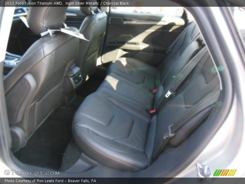 Ingot Silver Metallic / Charcoal Black 2013 Ford Fusion Titanium AWD