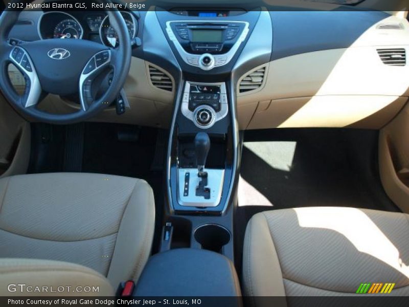 Red Allure / Beige 2012 Hyundai Elantra GLS
