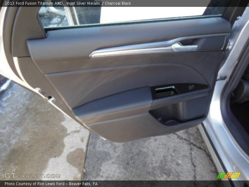 Ingot Silver Metallic / Charcoal Black 2013 Ford Fusion Titanium AWD