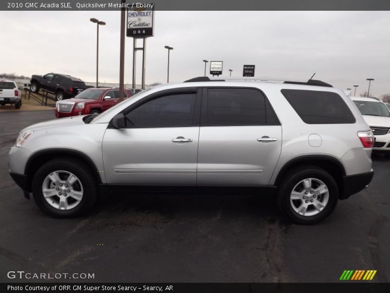 Quicksilver Metallic / Ebony 2010 GMC Acadia SLE
