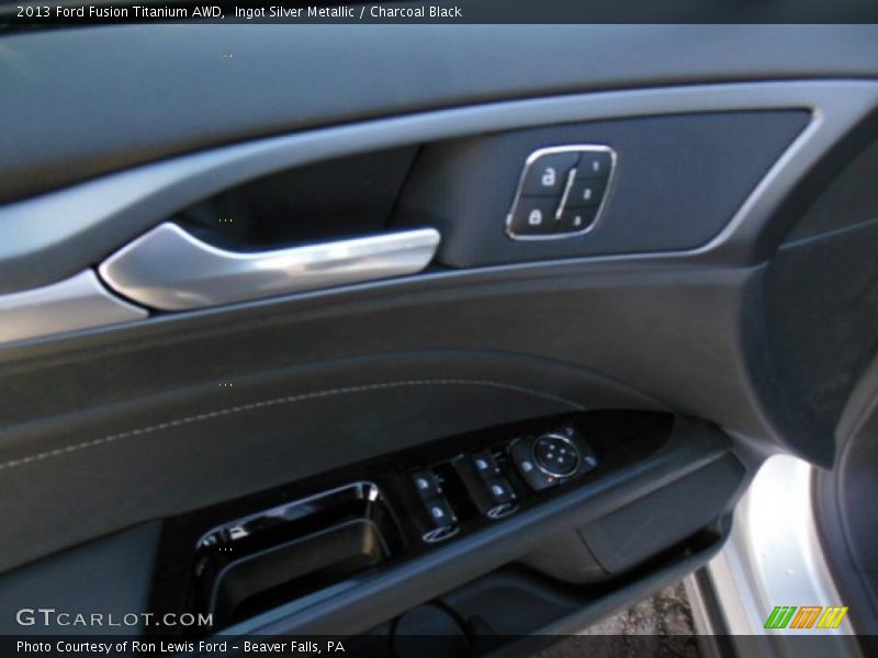 Ingot Silver Metallic / Charcoal Black 2013 Ford Fusion Titanium AWD
