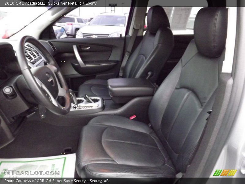 Quicksilver Metallic / Ebony 2010 GMC Acadia SLE