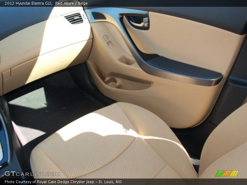 Red Allure / Beige 2012 Hyundai Elantra GLS