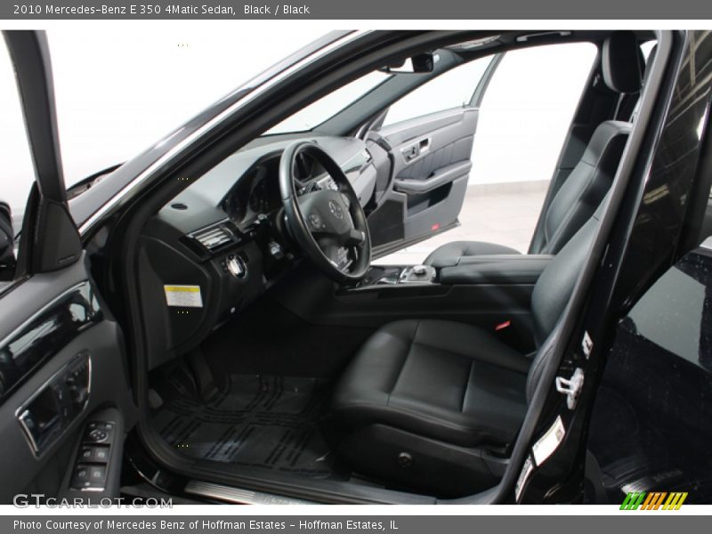 Black / Black 2010 Mercedes-Benz E 350 4Matic Sedan
