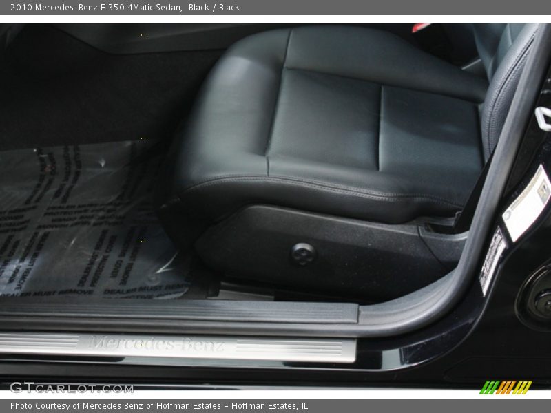 Black / Black 2010 Mercedes-Benz E 350 4Matic Sedan