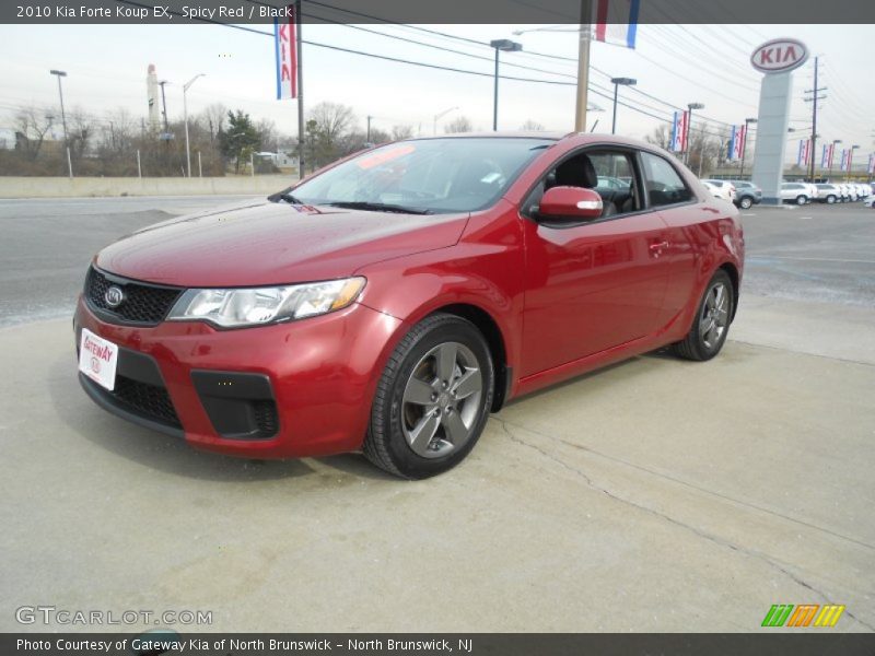 Spicy Red / Black 2010 Kia Forte Koup EX