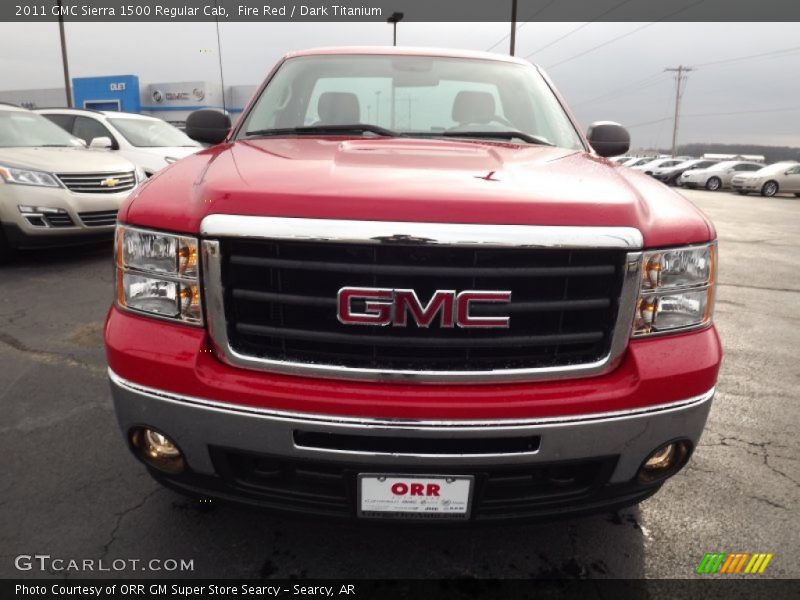 Fire Red / Dark Titanium 2011 GMC Sierra 1500 Regular Cab