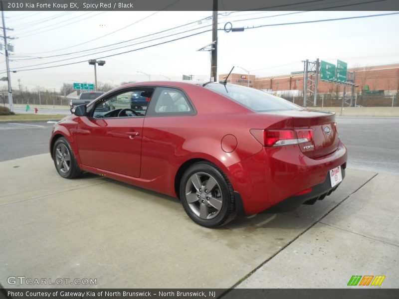 Spicy Red / Black 2010 Kia Forte Koup EX