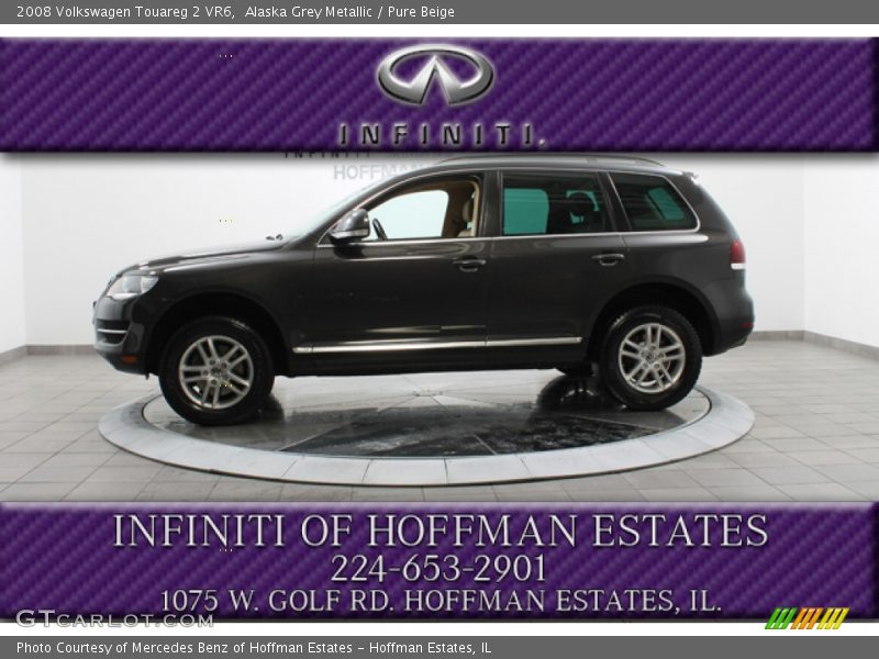Alaska Grey Metallic / Pure Beige 2008 Volkswagen Touareg 2 VR6