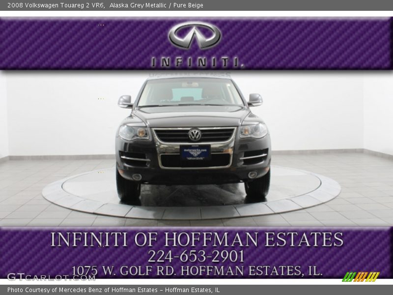 Alaska Grey Metallic / Pure Beige 2008 Volkswagen Touareg 2 VR6