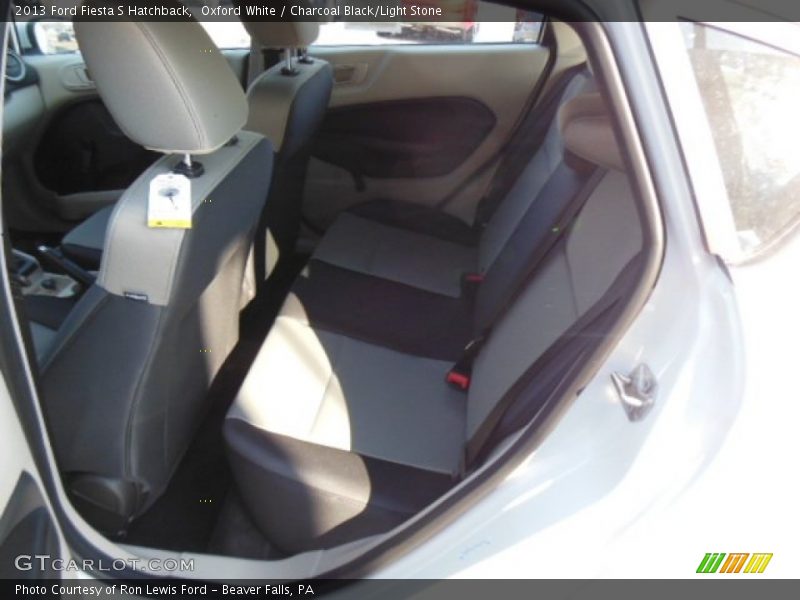 Oxford White / Charcoal Black/Light Stone 2013 Ford Fiesta S Hatchback