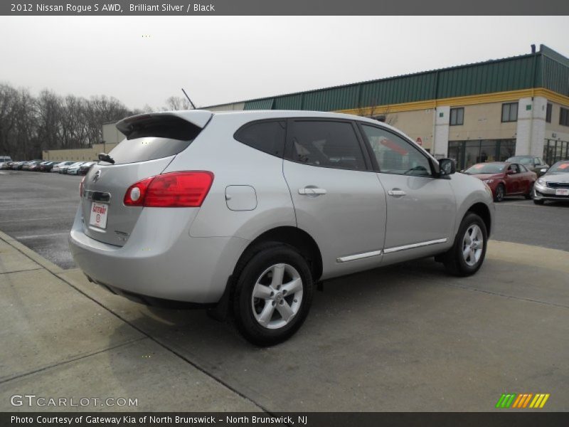 Brilliant Silver / Black 2012 Nissan Rogue S AWD