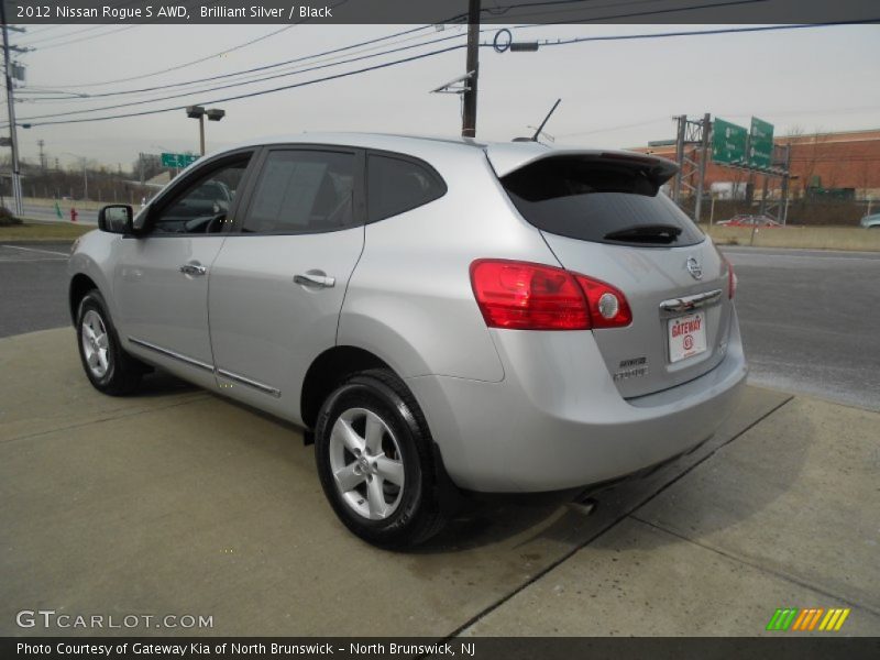 Brilliant Silver / Black 2012 Nissan Rogue S AWD