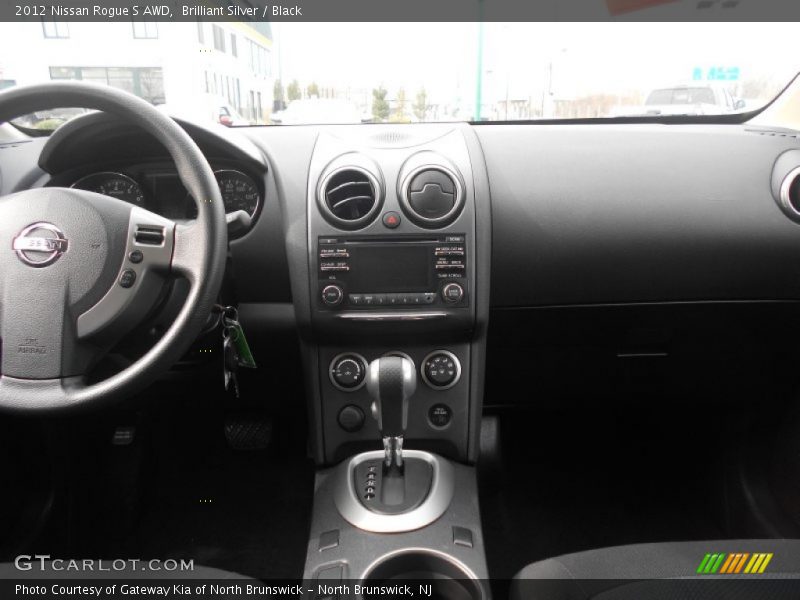 Brilliant Silver / Black 2012 Nissan Rogue S AWD