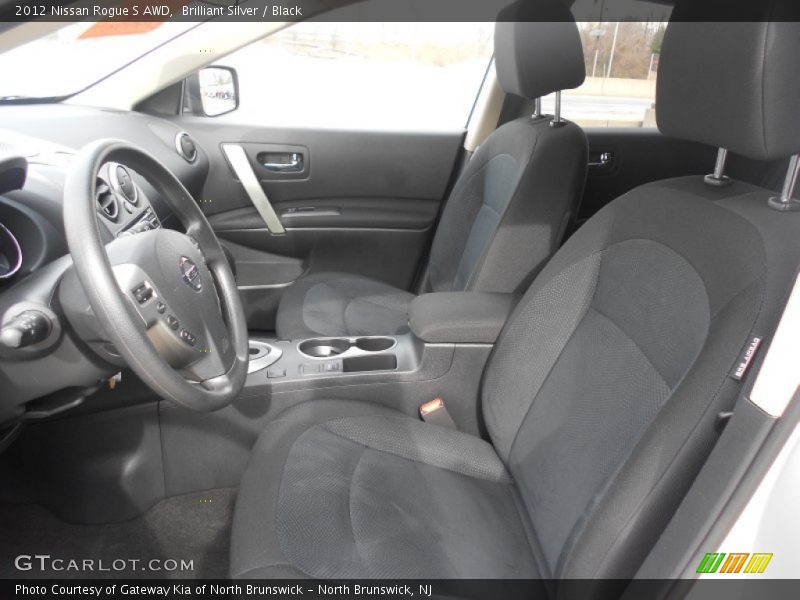 Brilliant Silver / Black 2012 Nissan Rogue S AWD