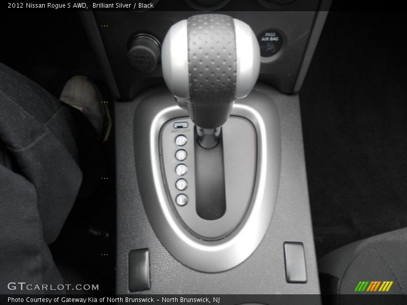 Brilliant Silver / Black 2012 Nissan Rogue S AWD