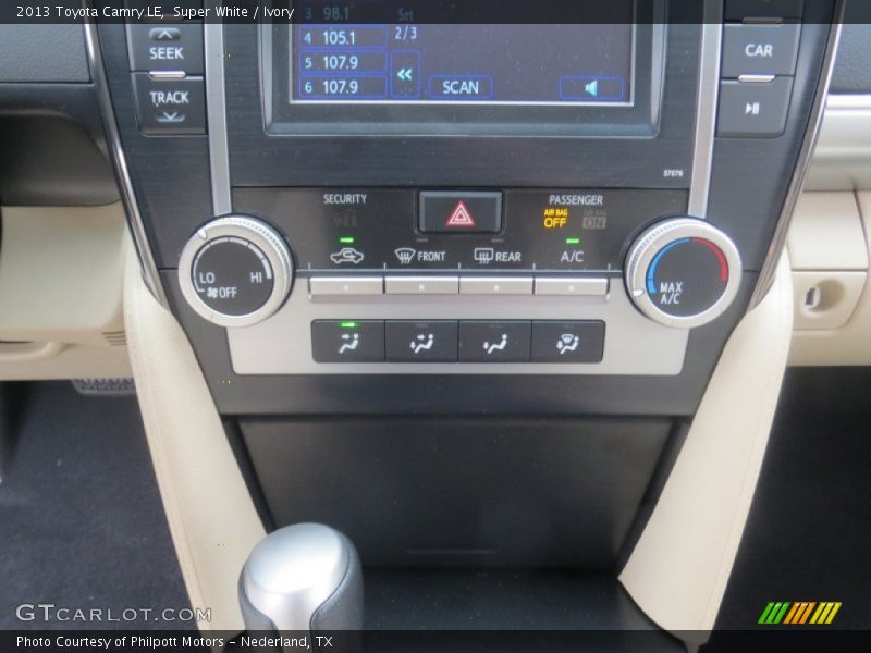 Super White / Ivory 2013 Toyota Camry LE