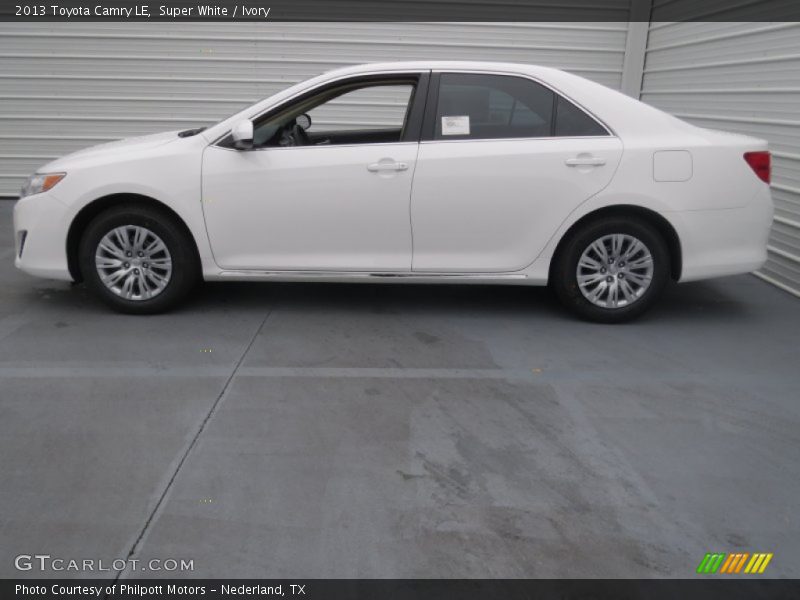Super White / Ivory 2013 Toyota Camry LE