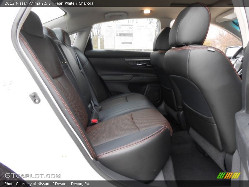 Pearl White / Charcoal 2013 Nissan Altima 2.5 S