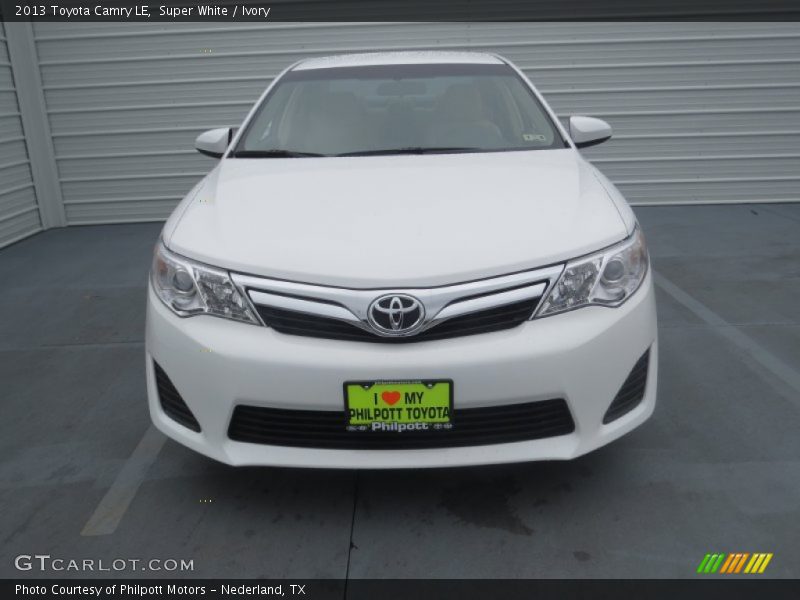 Super White / Ivory 2013 Toyota Camry LE