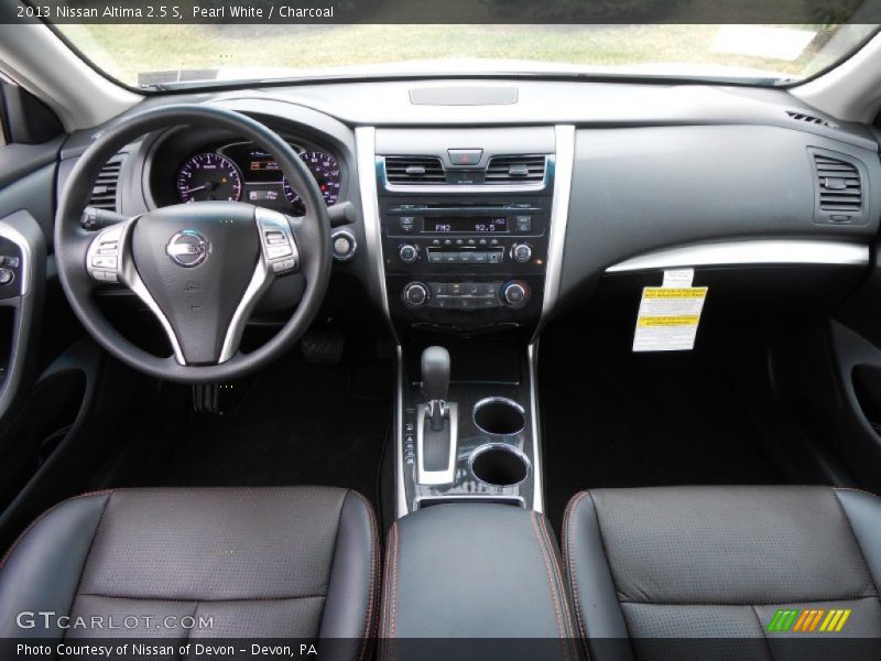 Pearl White / Charcoal 2013 Nissan Altima 2.5 S