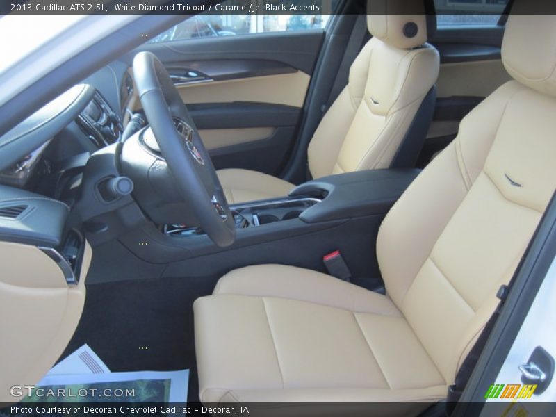 White Diamond Tricoat / Caramel/Jet Black Accents 2013 Cadillac ATS 2.5L
