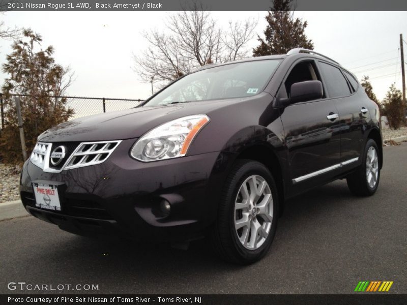 Black Amethyst / Black 2011 Nissan Rogue SL AWD