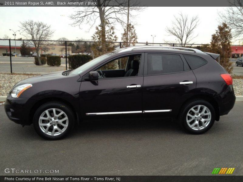 Black Amethyst / Black 2011 Nissan Rogue SL AWD