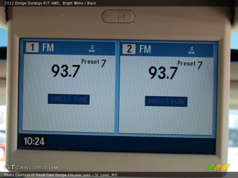 Bright White / Black 2013 Dodge Durango R/T AWD