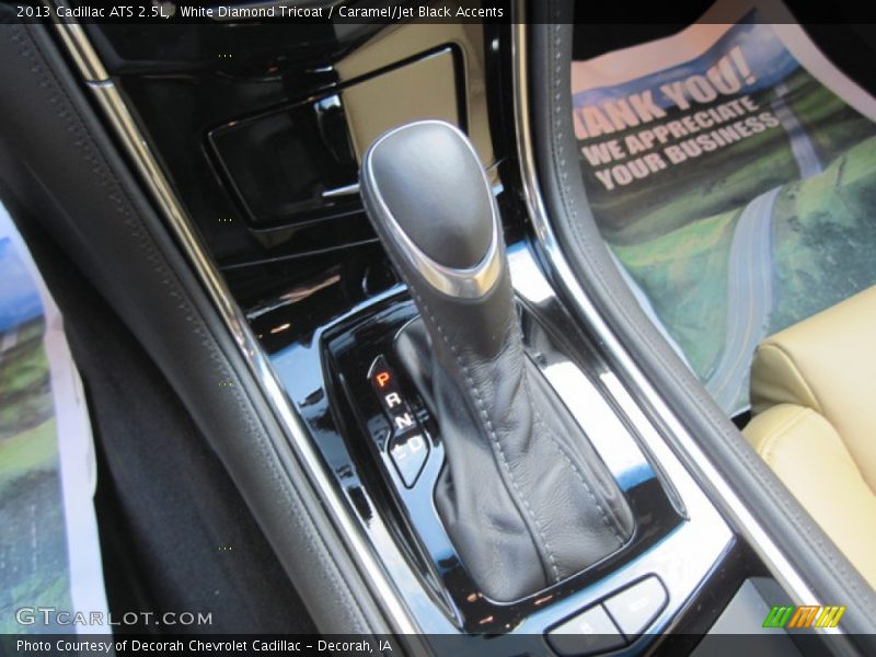 White Diamond Tricoat / Caramel/Jet Black Accents 2013 Cadillac ATS 2.5L