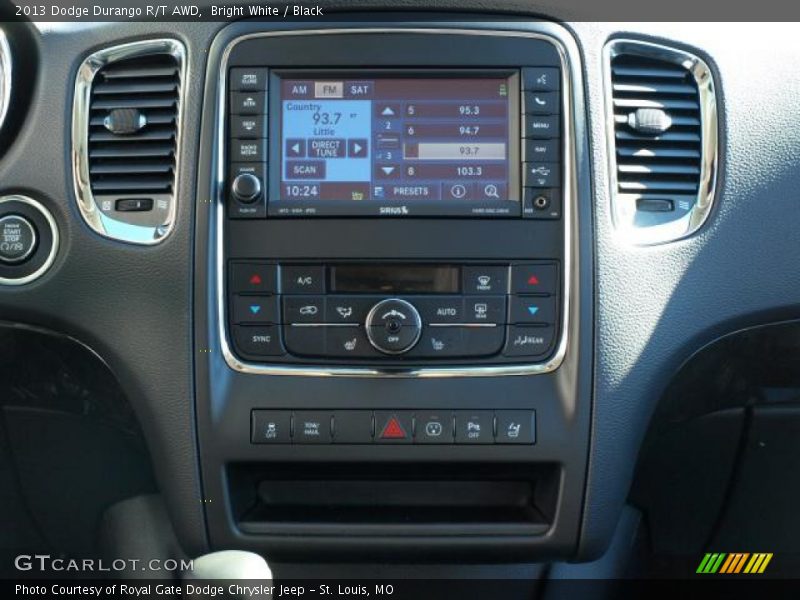 Bright White / Black 2013 Dodge Durango R/T AWD